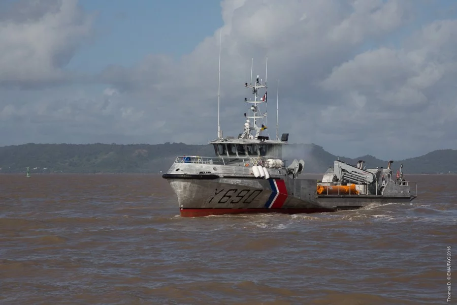 Exercice de lutte contre les pollutions maritimes en Guyane