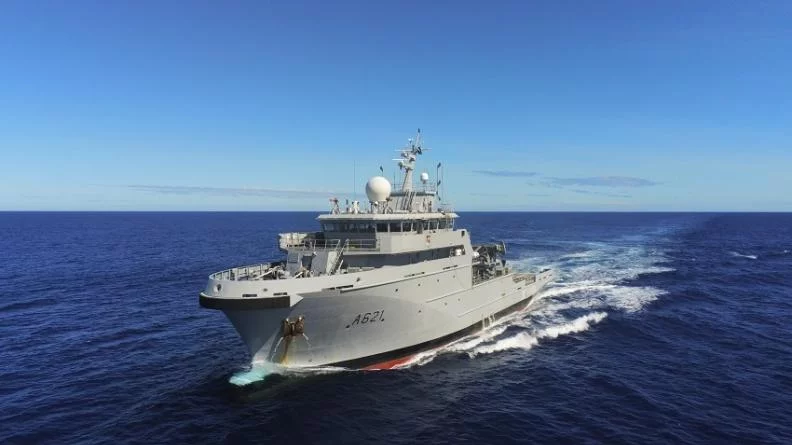 Le bâtiment de soutien et d’assistance outre-mer (BSAOM) D’Entrecasteaux