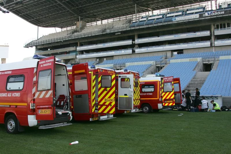Intervention des marins-pompiers de Marseille