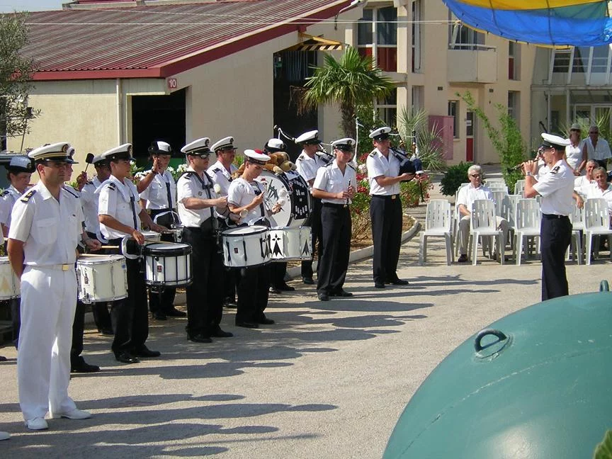Animation musicale par le bagad du CIN St-Mandrier