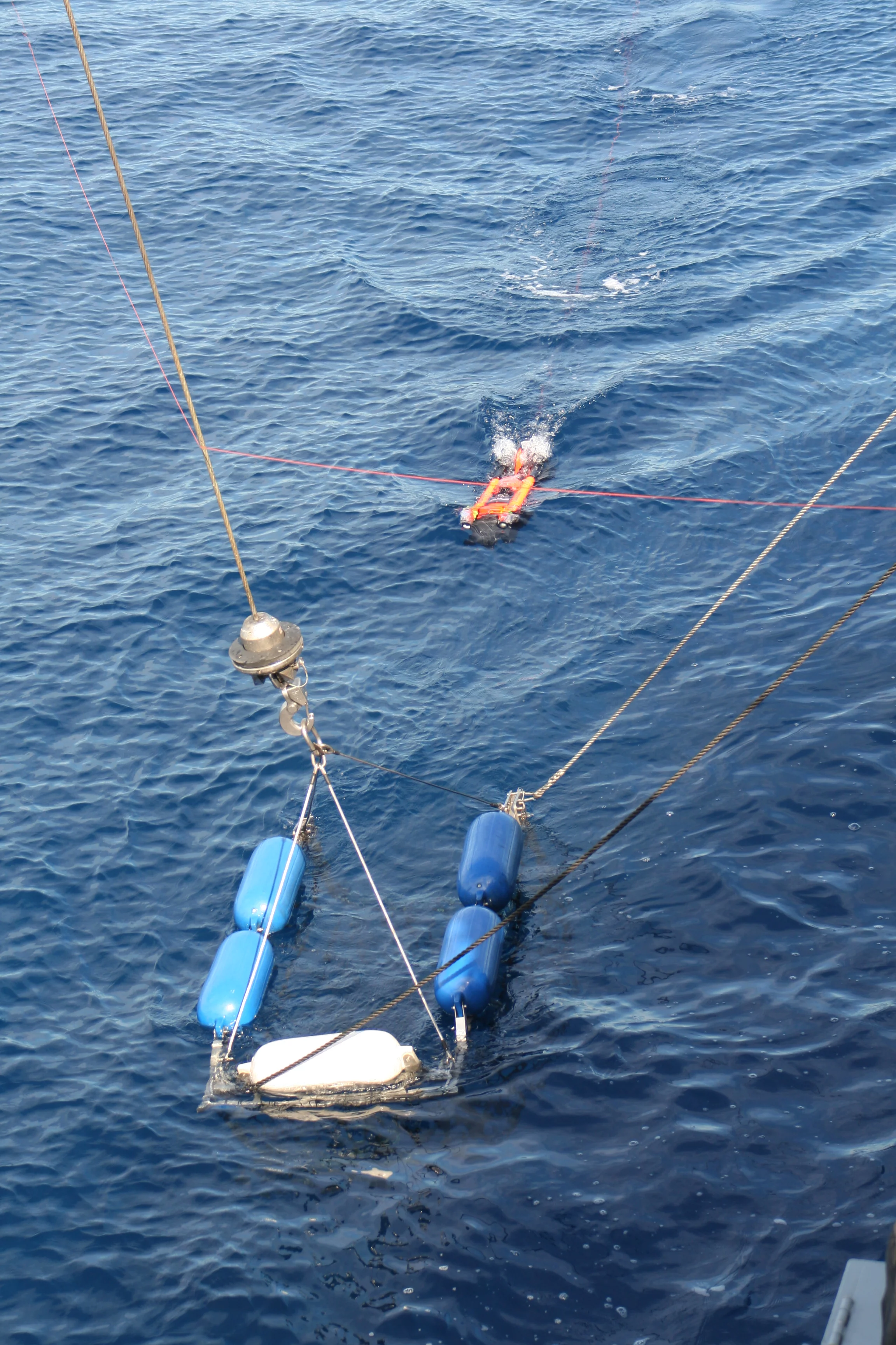 Récupération du drone SeaFox
