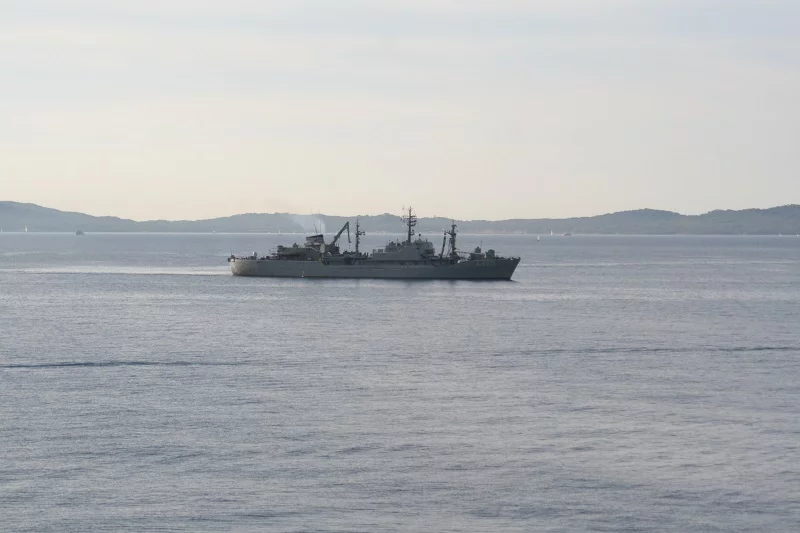 L'Aliakmon, navire de commandement grec