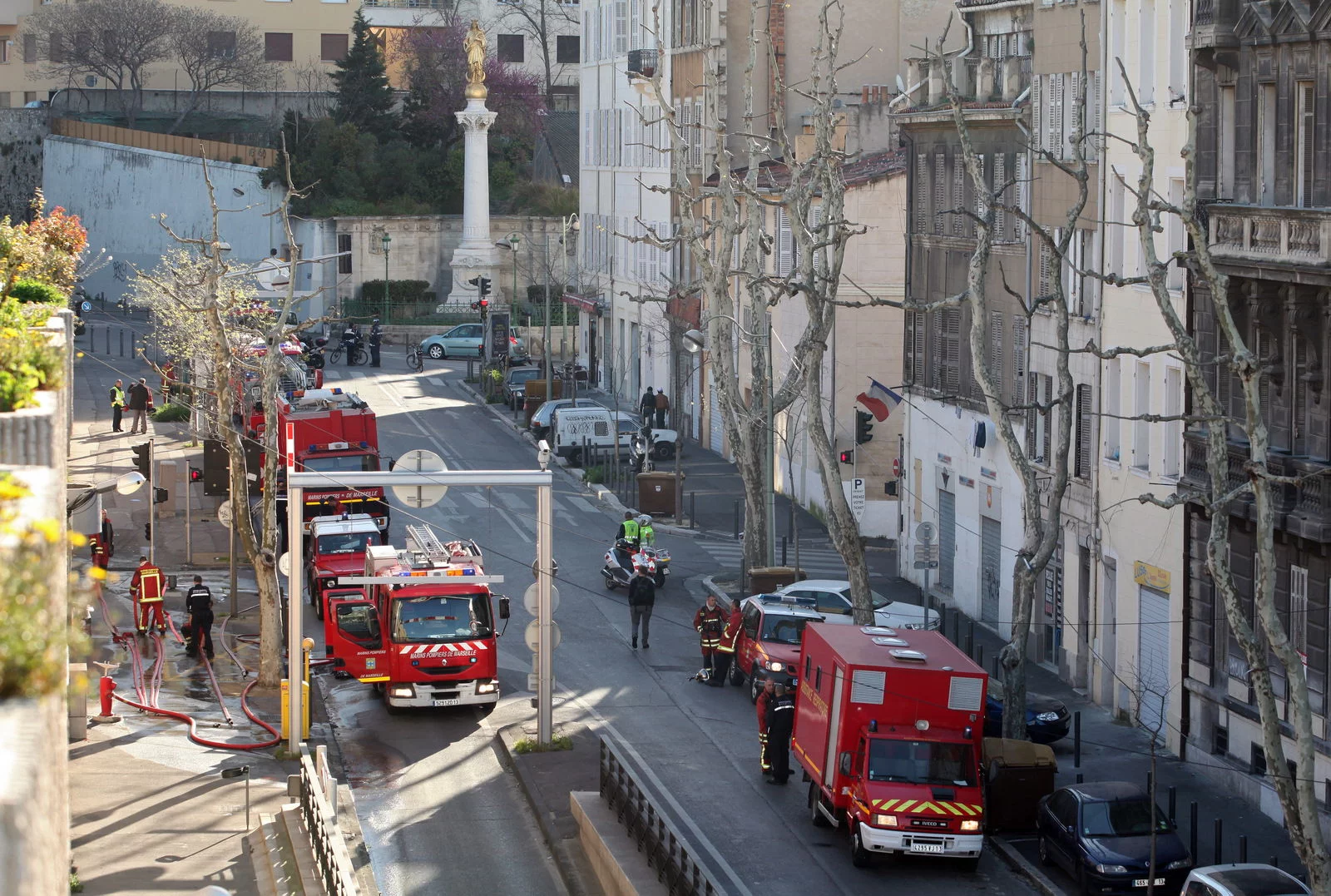 Incendie dans un parking situé sous la gare Saint Charles de Marseille