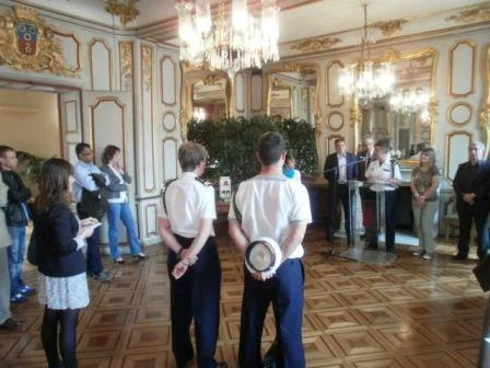 Réception à l'hôtel de ville de Chalon-sur-Saône