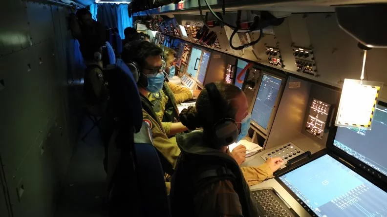 A bord d'un avion de patrouille maritime Atlantique 2