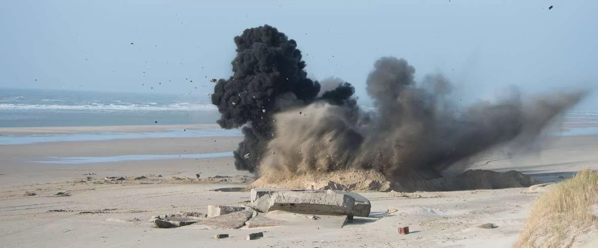 Le Groupement des Plongeurs-Démineurs de la Manche neutralise 4 blocs de défense