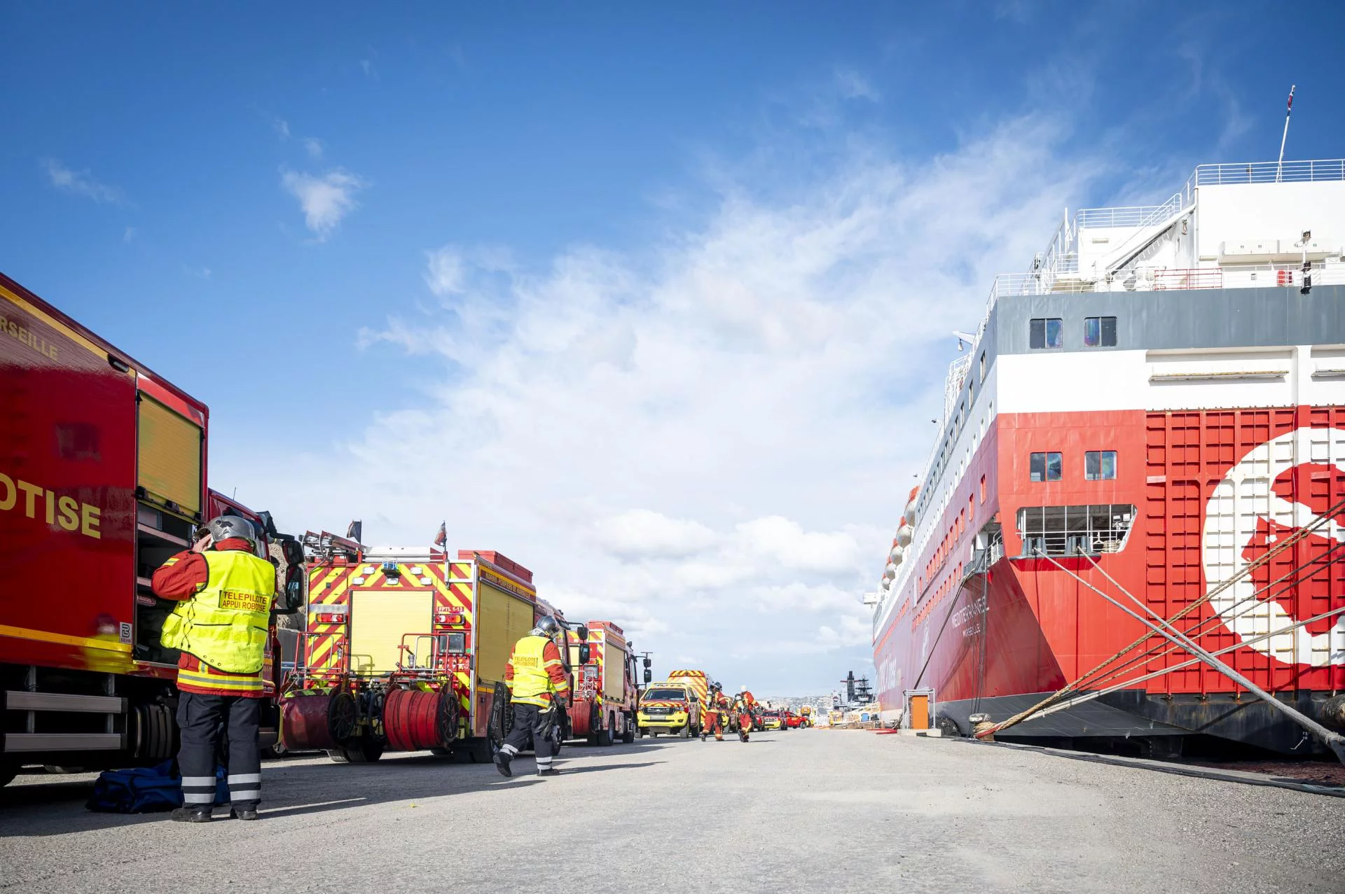 Exercice majeur d’intervention à bord du navire « Méditerranée »