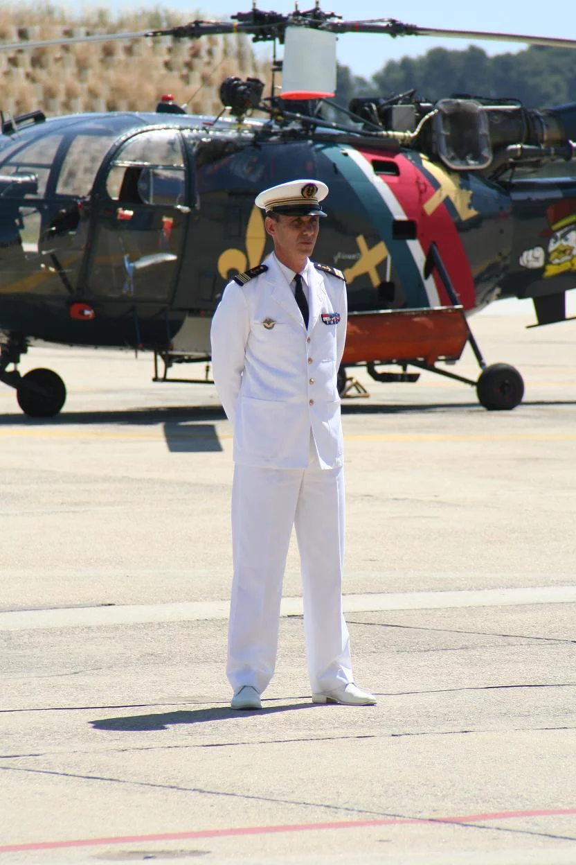 Le capitaine de vaisseau Vincent Pinasa, commandant de la BAN Hyères