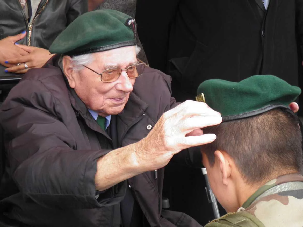 Cérémonie de tradition à Colleville-Montgomery