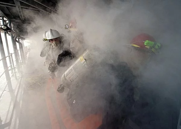 Entraînemant commun à la lutte contre les incendies