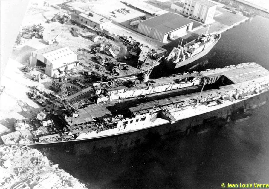 Vue aérienne de l'Arromanches