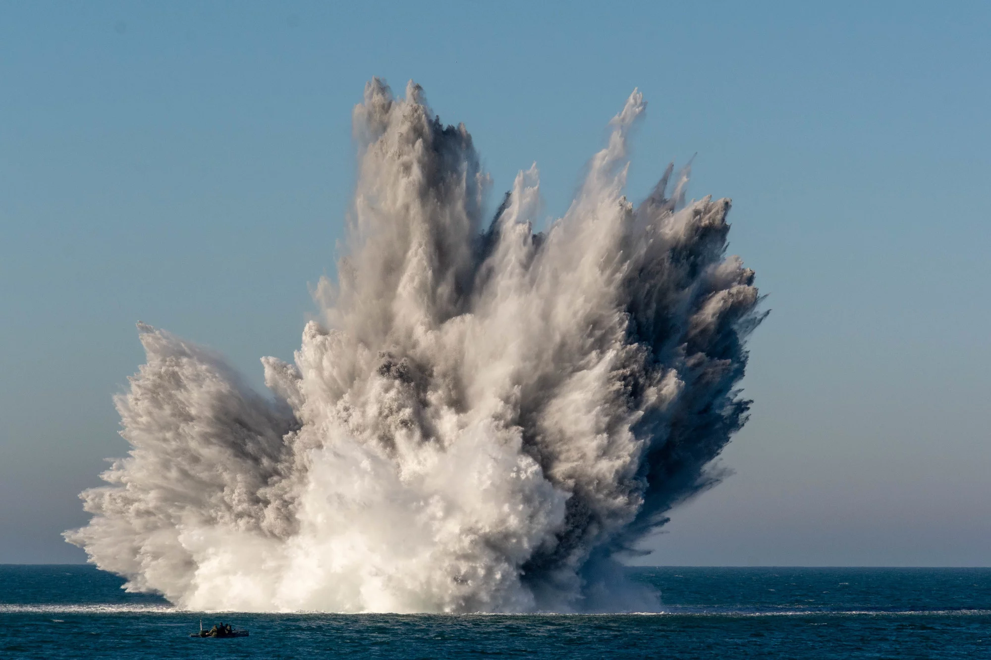 Pétardement d'une mine de fond historique