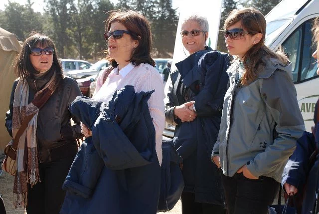 Les supporters et les familles de l'équipe de la Marine Nationale