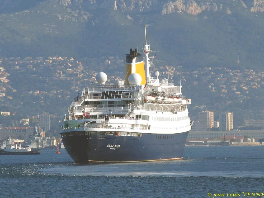 Le paquebot Saga Rose à Toulon
