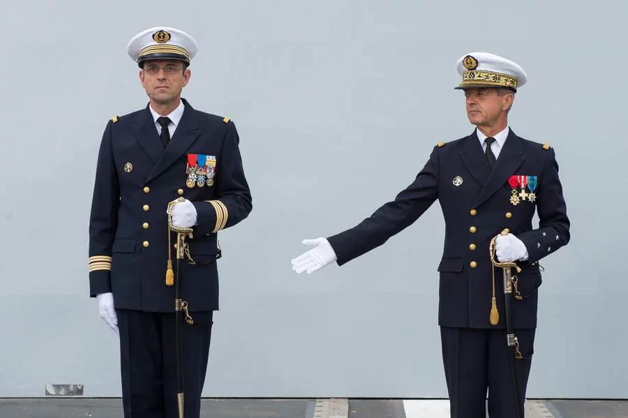 Le capitaine de vaisseau Xavier Breitel, nouveau commandant de la frégate Auvergne