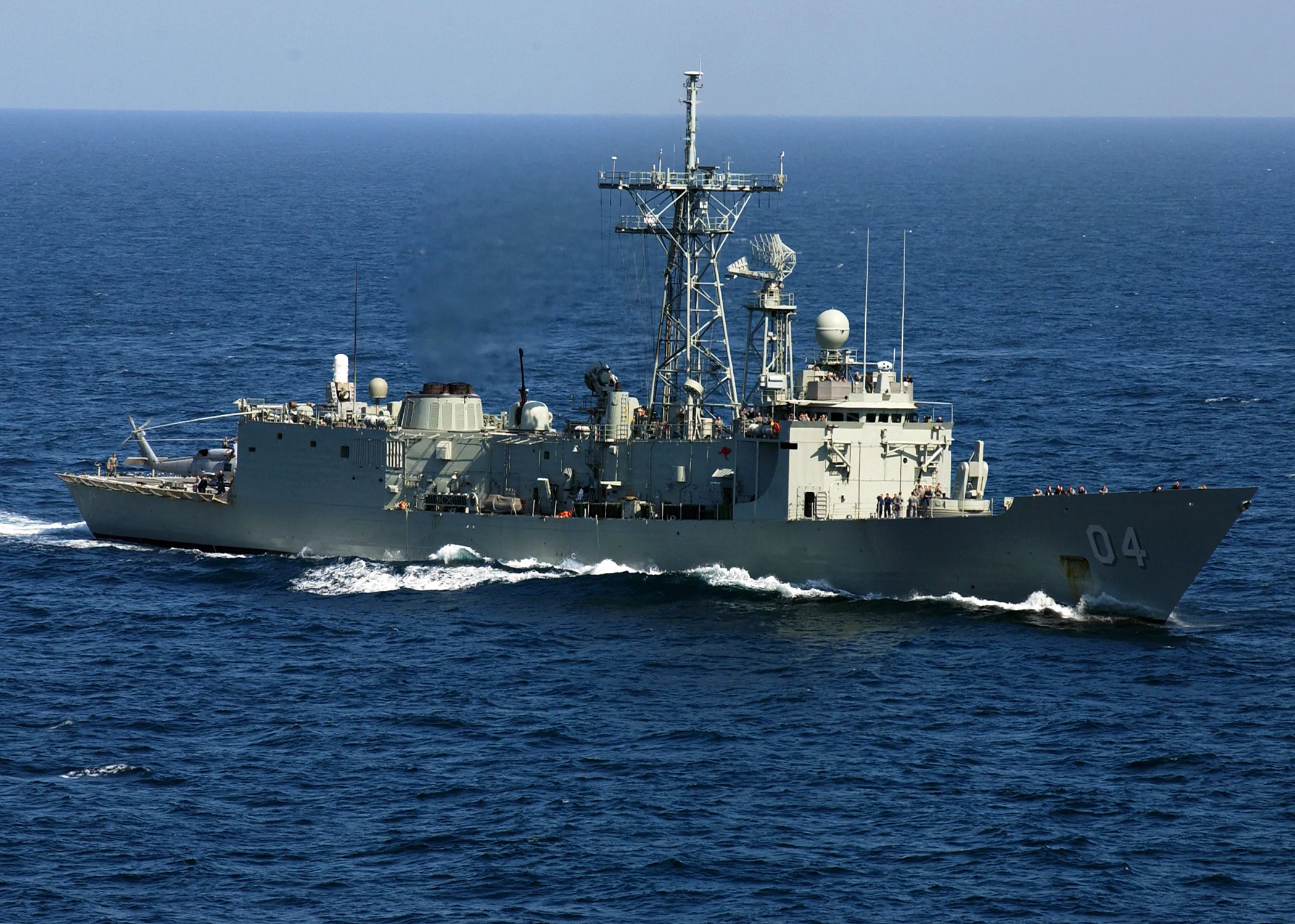 La frégaye australienne HMAS Darwin