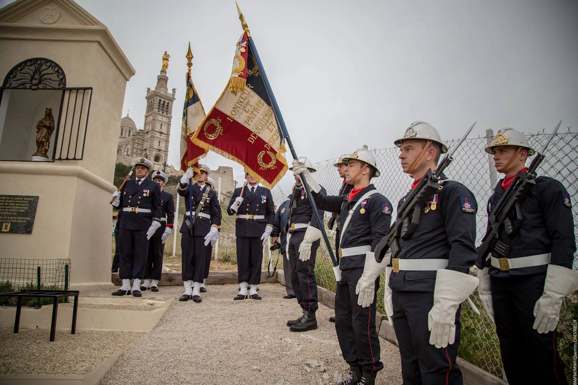 Cérémonie d'hommage aux marins-pompiers victimes du devoir