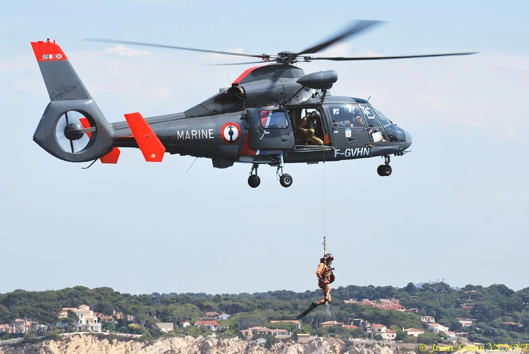 Démonstration d'hélitreuillage