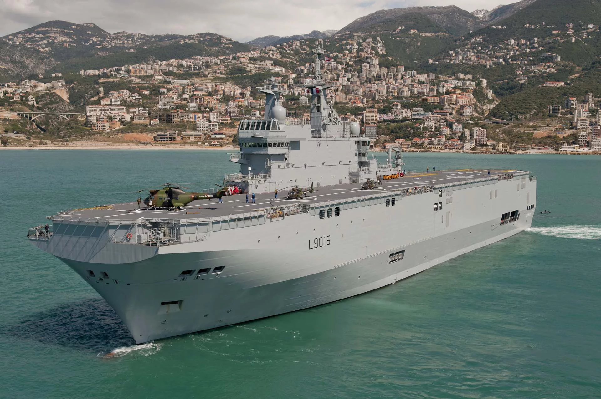 L’ensemble du Dixmude participe à l’exercice « Cèdre Bleu » au Liban