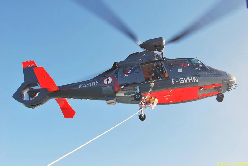 L'hélicoptère Dauphin de service public