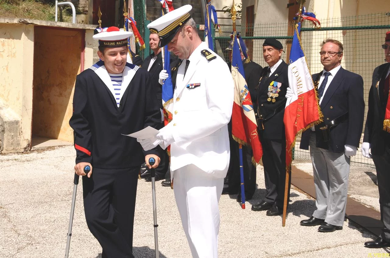 Remise des diplômes aux stagiaires de la Préparation Militaire Marine de LA SEYNE SUR MER