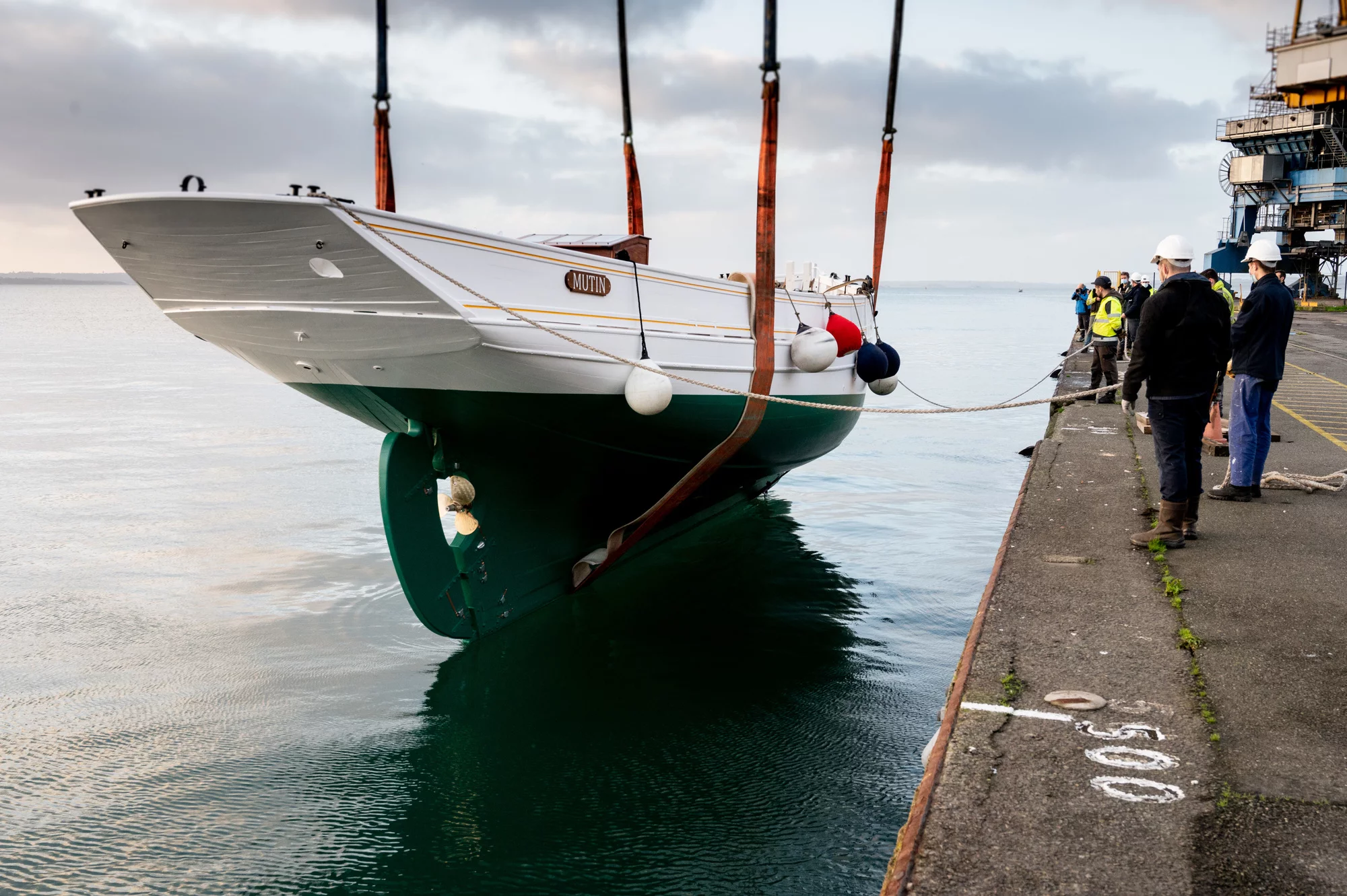 Mise à l'eau du dundee Mutin