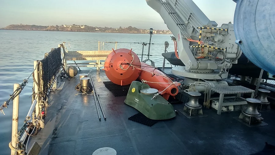 3 mines relevées par le Cassiopée pendant son entraînement