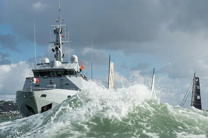 Le Flamant donne le départ de la Transat Jacques Vabre