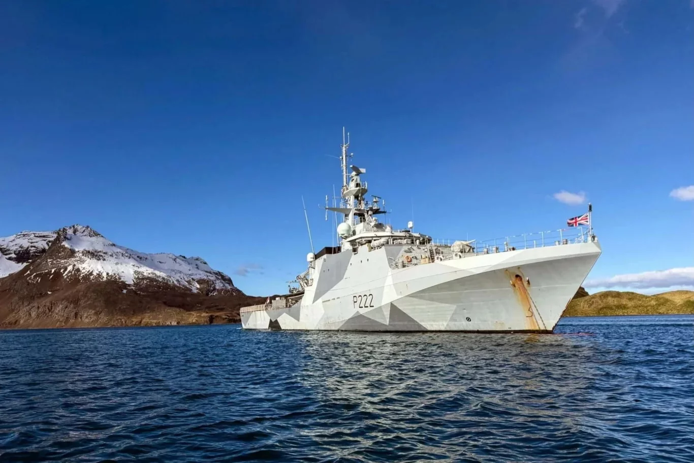 Le patrouilleur HMS Forth de la Royal Navy