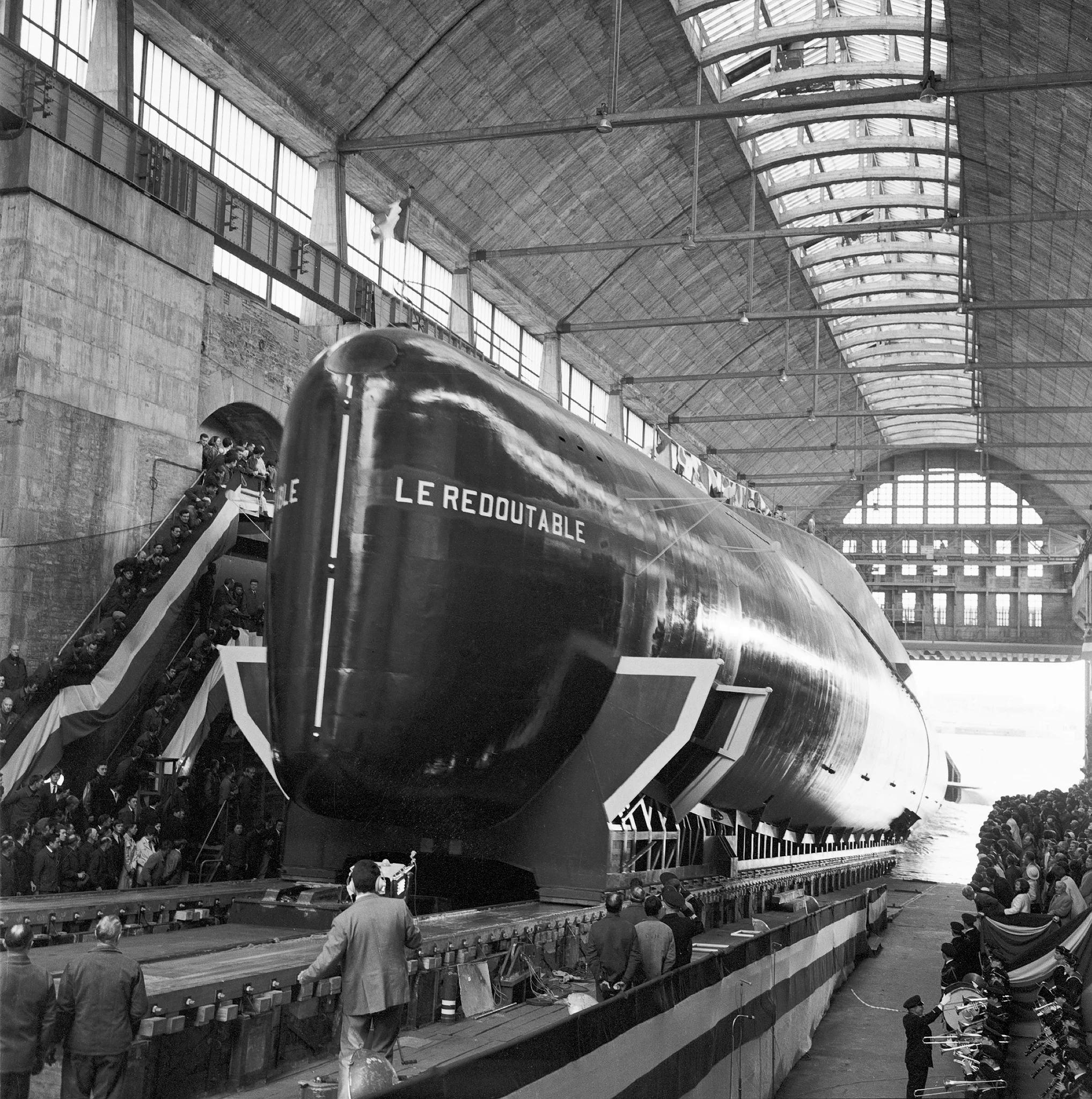 Lancement le 29 mars 1967 du SNLE Le Redoutable