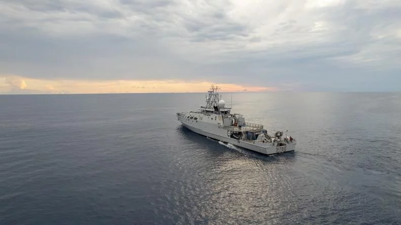 Le patrouilleur outre-mer Teriieroo a Teriierooiterai