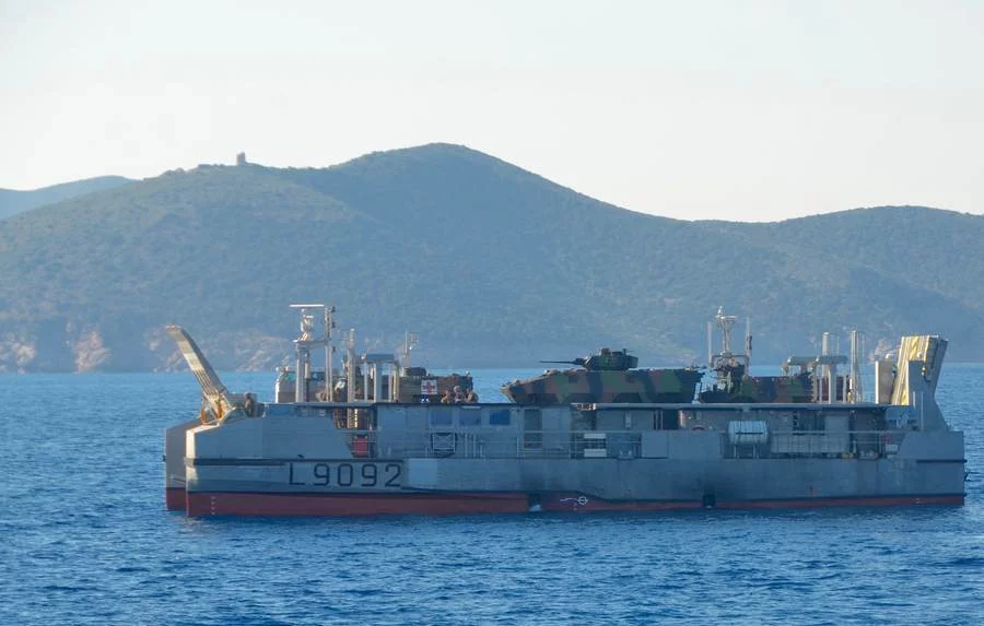 Du matériel du 2ème RIMA sur un EDAR