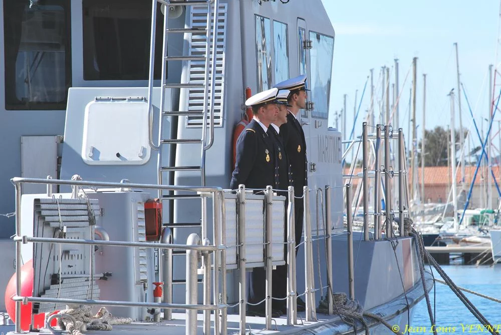 Une vedette de la gendarmerie maritime présente à la cérémonie