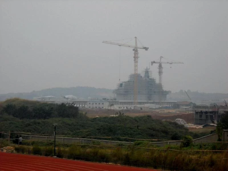 Maquette de l'îlot sur le toit de l'institut Wuhan