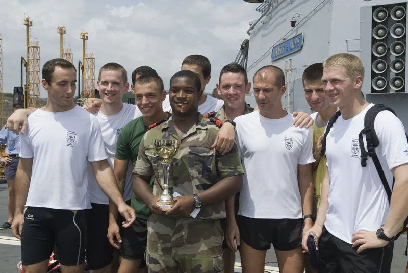 L’équipe du service « vie courante » qui fut sacrée championne