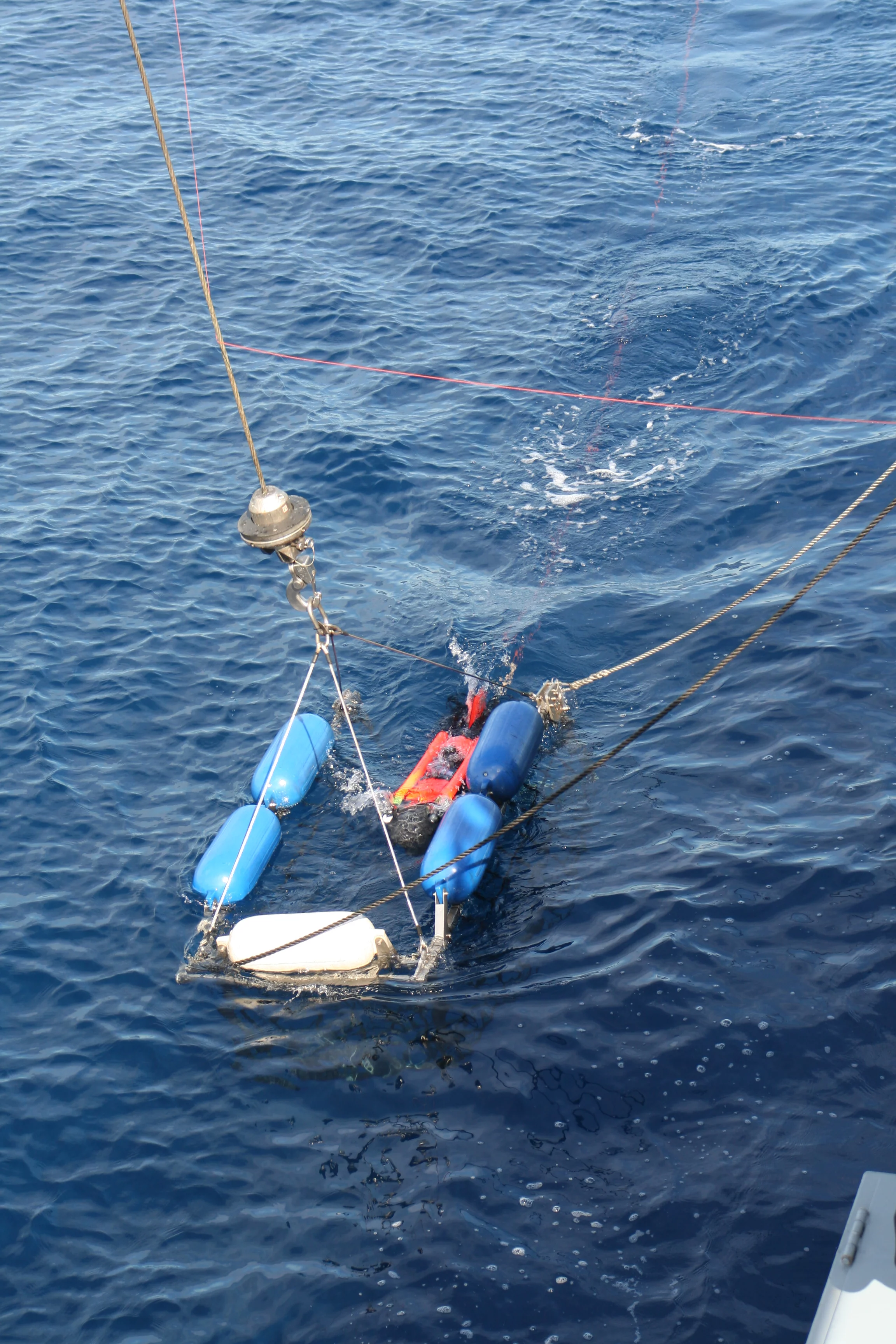 Récupération du drone SeaFox