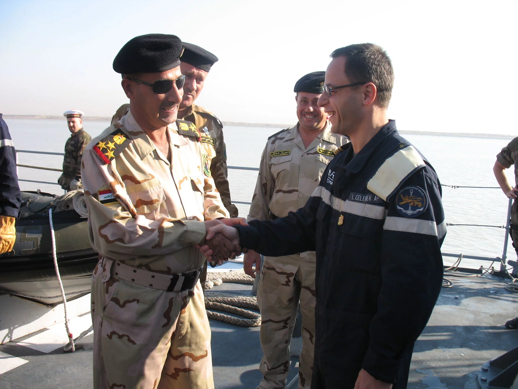 Le Commandant Bouan fait escale en Irak