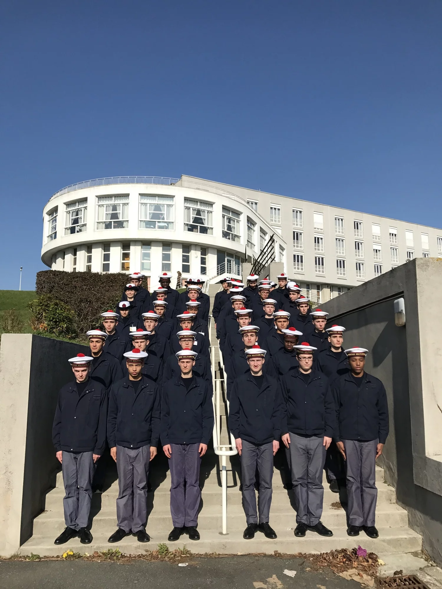 Les stagiaires de la PMM Richelieu à l'Escadrille des Sous-marins de Brest