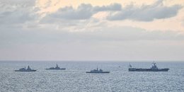 Le groupe aéronaval au large de Chypre