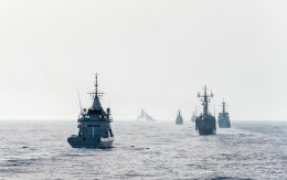 Le patrouilleur L'Adroit participe à l’entraînement Mare Aperto