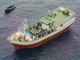 Un navire de la Marine nationale française a saisi la semaine dernière 10,7 tonnes de cocaïne sur un bateau de pêche brésilien dans le Golfe de Guinée