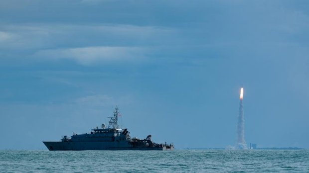 Le patrouilleur La Résolue participe à la sécurisation du lancement d'Ariane 6
